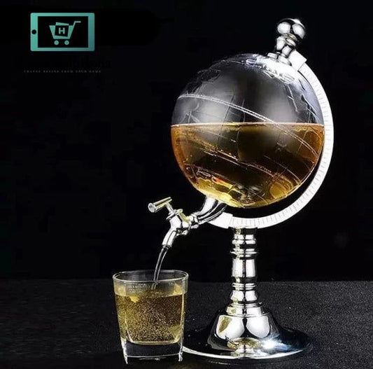 Globe Whiskey Decanter Dispenser - Unique Bar Decor