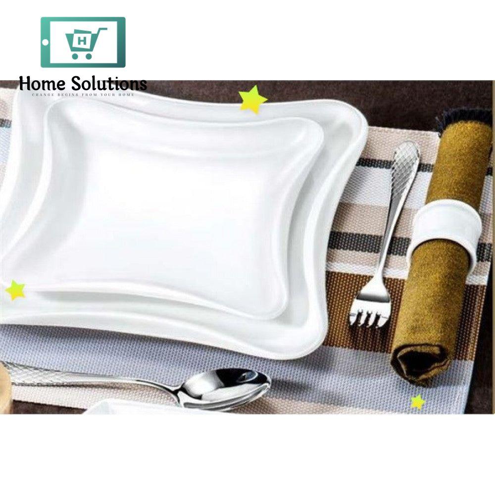 Wilmax England Fine Porcelain Square Platter - 12" X 12" | 30 X 30 CM