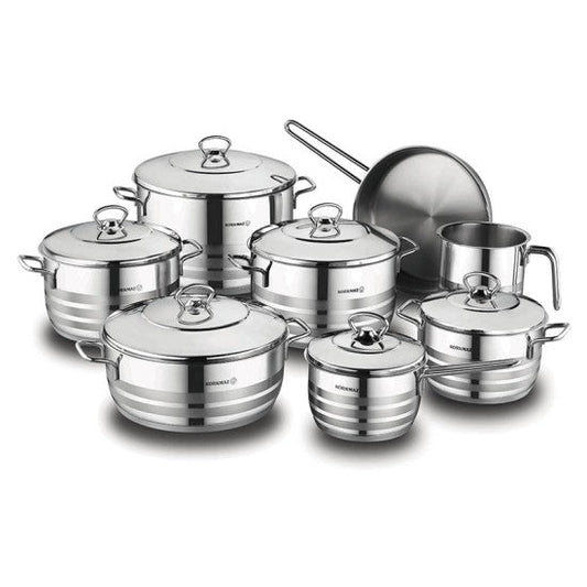 Korkmaz A-1091 Astra Grande 14 Pcs Cookware Set