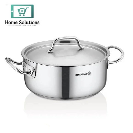 Korkmaz Proline Gastro Short Casserole 24X10 Cm