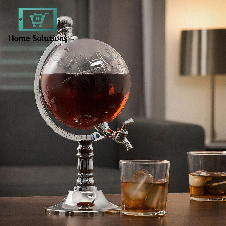 Globe Whiskey Decanter Dispenser - Unique Bar Decor
