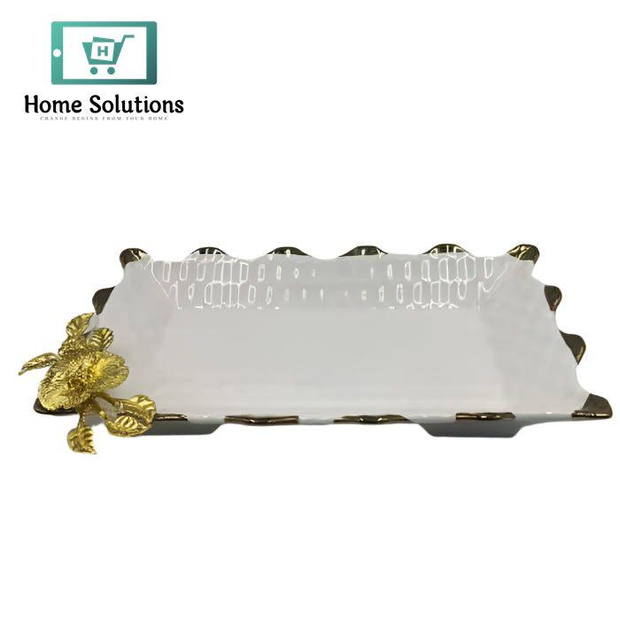 Fruit Plate 12-Inch – Elegant Porcelain Serving Platter