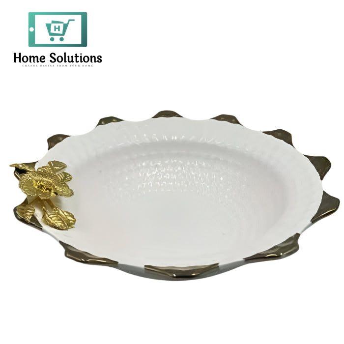 Porcelain Fruit Bowl 10 & 12-Inch – Deep Elegant Serving Bowl