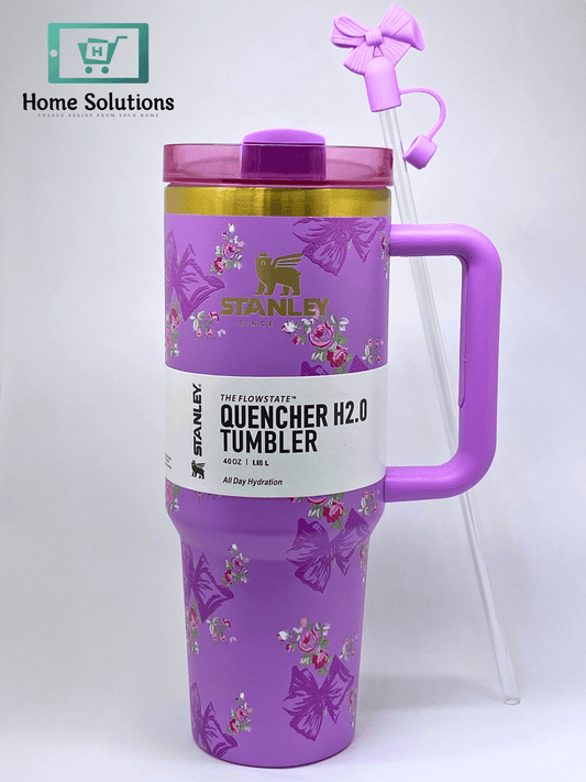 Stanley Quencher H2.0 FlowState™ Tumbler 40 oz with Straw Topper – Purple Edition