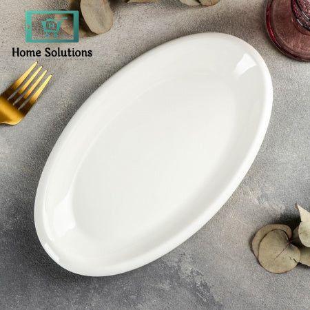 Wilmax England Fine Porcelain Oval Platter 10" | 26 cm Classic Serving Platter