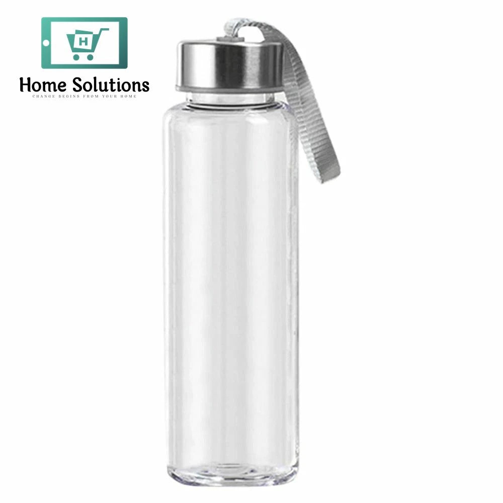 Plastic Transparent Portable Water Bottles | 300ml – Travel & Sports Use