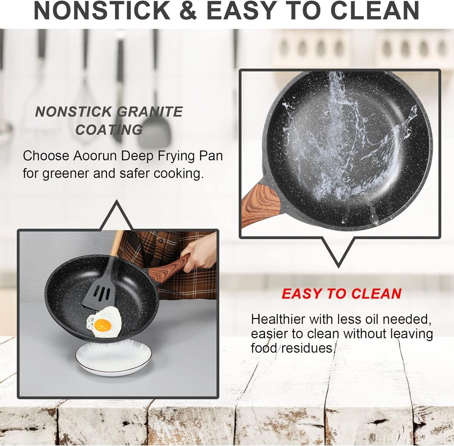 B.N.H Granite Frying Pan