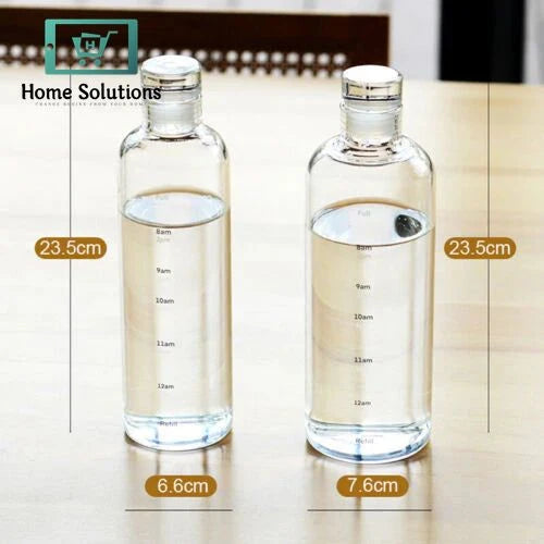 Clear Glass Water Bottle – Leak-Proof & Eco-Friendly for Sports, Fitness & Daily Use