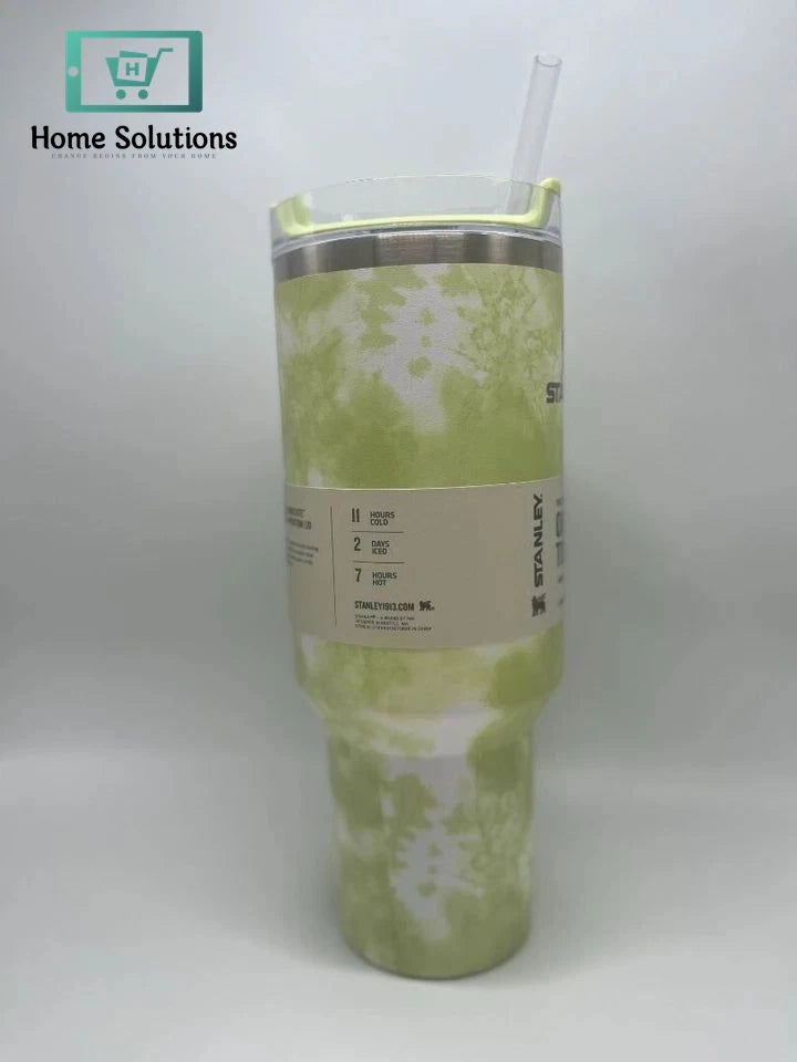 Stanley The Quencher H2.0 FlowState TM Tumbler | 40 OZ | Tie Die Green