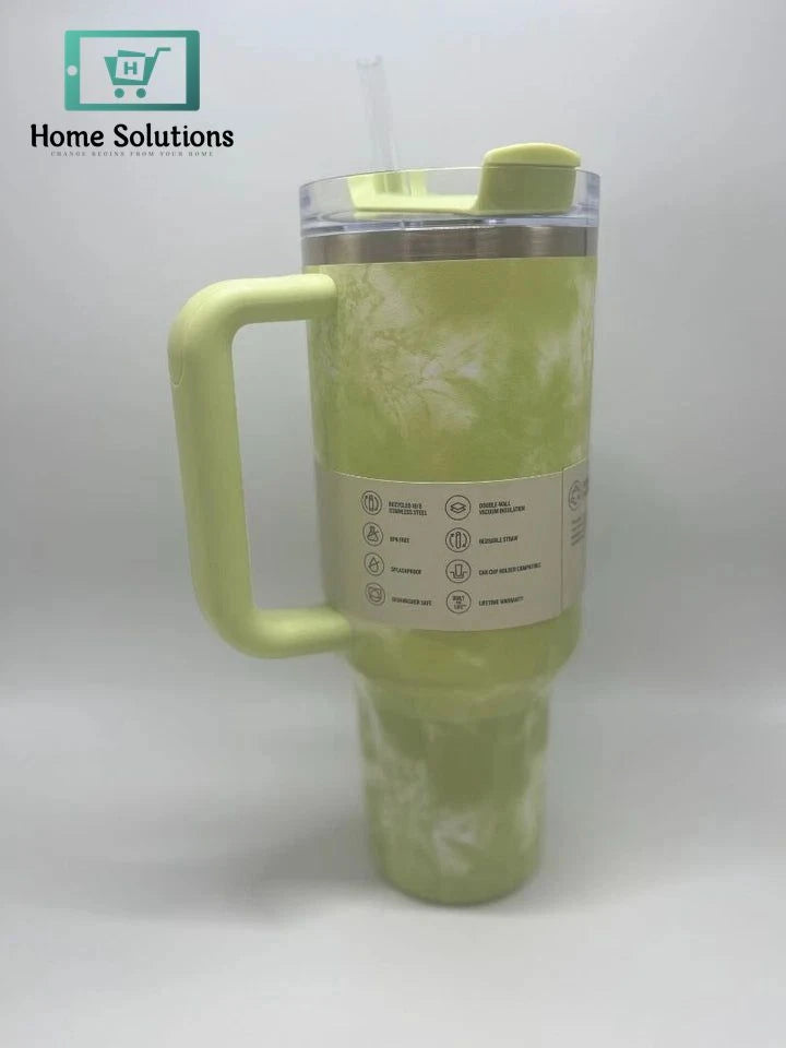 Stanley The Quencher H2.0 FlowState TM Tumbler | 40 OZ | Tie Die Green