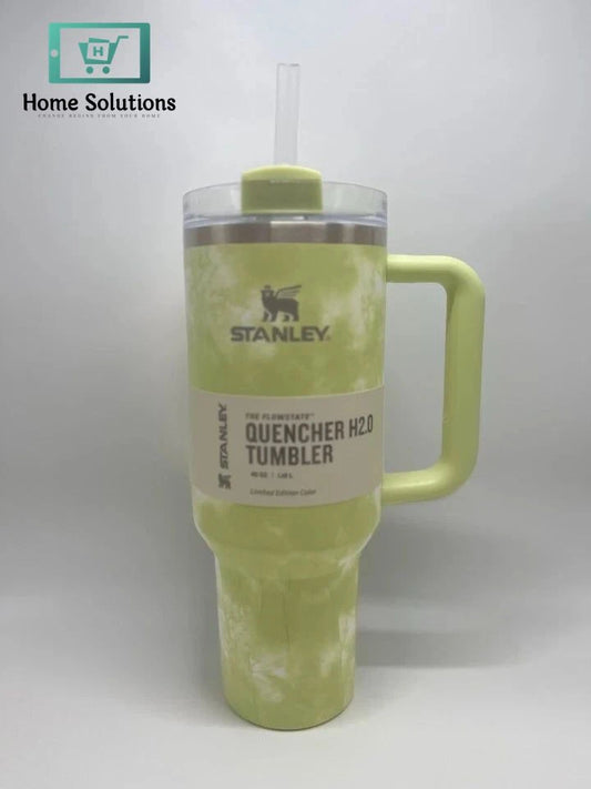 Stanley The Quencher H2.0 FlowState TM Tumbler | 40 OZ | Tie Die Green