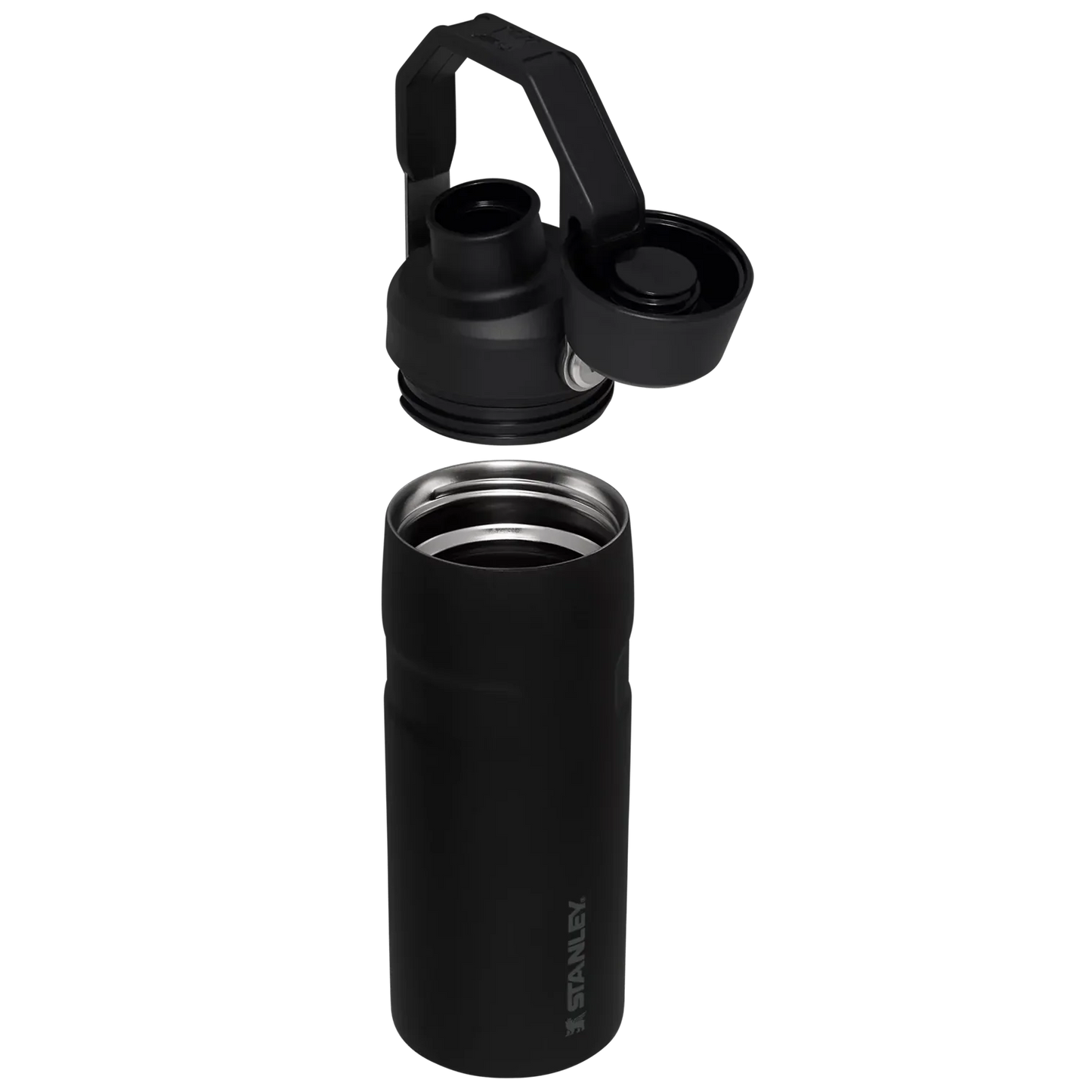 IceFlow™ Bottle with Fast Flow Lid | 16 OZ | Black