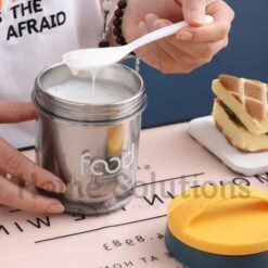 BENTO Stainless Steel Food Grade Insulated Food Container with Spoon 400ml 5 - Home Solutions