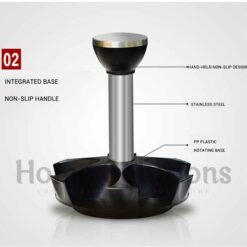 Rotating Cruet Condiment Seasoning Jars Set for Spices Pepper Sprays Bottles Salt Shakers Holder Kitchen Storage Rack Organizer 8 - Home Solutions