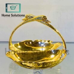HERITAGE Swan Gold Leaf Tray