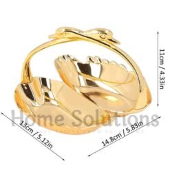 HERITAGE Swan Gold Leaf Tray 9 - Home Solutions