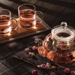 WILMAX Heat Proof Glass Tea Pot with Glass Infuser Strainer 620ml 3 - Home Solutions