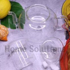 WILMAX Heat Proof Glass Tea Pot with Glass Infuser Strainer 620ml 5 - Home Solutions