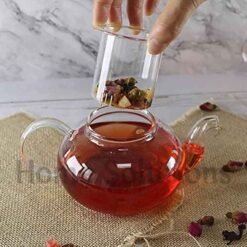 WILMAX Heat Proof Glass Tea Pot with Glass Infuser Strainer 620ml 6 - Home Solutions