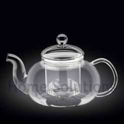 WILMAX Heat Proof Glass Tea Pot with Glass Infuser Strainer 620ml 8 - Home Solutions