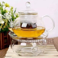 WILMAX Heat Proof Glass Tea Pot with Glass Infuser Strainer 620ml 9 - Home Solutions