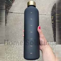 Alternative view of Time Marker BPA Free Hydro Plastic Bottle - 1000ml - Black
