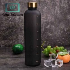 Time Marker BPA Free Hydro Plastic Bottle - 1000ml - Black