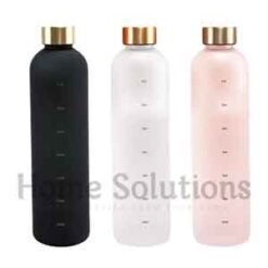 Time Marker BPA Free Hydro Plastic Bottle 1000ml Black 6 - Home Solutions