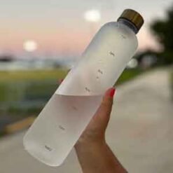 Time Marker BPA Free Hydro Plastic Bottle 1000ml White 4 - Home Solutions