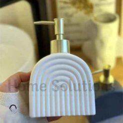Ceramic Liquid Soap Dispenser Spiral 2 - Home Solutions
