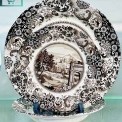 Claytan Porcelain Rome Brown Plate Set 18 Pieces 1 - Home Solutions