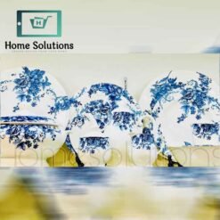 Clayton Porcelain Gorgeous Blue Dinner Set - 12 Person - 85 Pieces