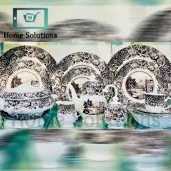 Clayton Porcelain Rome Brown Dinner Set - 8 Person - 61 Pieces