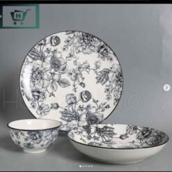 Fine Porcelain Dinner Set for 6 Persons Serving - 24 Pieces