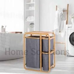 Alternative view of Bamboo Made 3 in 1 Laundry Basket