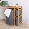 Bamboo Made 3 in 1 Laundry Basket