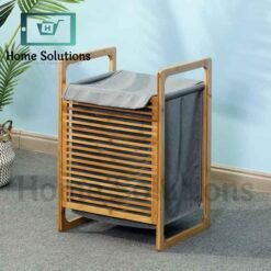 Bamboo Made Laundry Basket with Cover