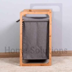 Bamboo Made Laundry Basket with Cover 4 - Home Solutions