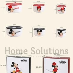 DISNEY Mickey Friends Authentic Airtight Bowl Set with Gift Box 3 Pieces 4 - Home Solutions