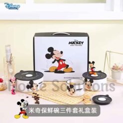 DISNEY Mickey Friends Authentic Airtight Bowl Set with Gift Box 3 Pieces 7 - Home Solutions