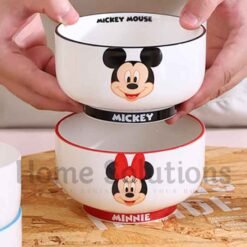 DISNEY Mickey Friends Authentic Ceramic Bowl Set 4 Pieces 400ml 3 - Home Solutions