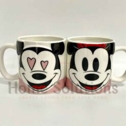 DISNEY Mickey Friends Authentic Ceramic Embossed Mug Set of 2 2 - Home Solutions