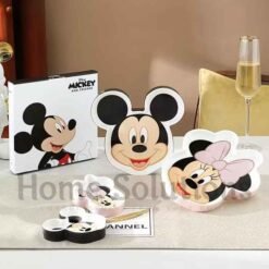 DISNEY Mickey Friends Authentic Ceramic Meal Tray Microwave Oven Safe 4 - Home Solutions