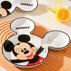 DISNEY Mickey Friends Authentic Ceramic Two Ears Grid Snack Plate 2 - Home Solutions