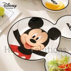 DISNEY Mickey Friends Authentic Ceramic Two Ears Grid Snack Plate 4 - Home Solutions