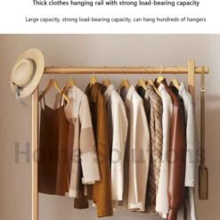 Multifunctional Bamboo Clothes Hanger Walk in Closet 3 - Home Solutions