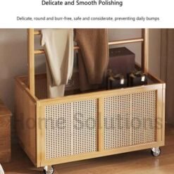 Multifunctional Bamboo Clothes Hanger Walk in Closet 6 - Home Solutions