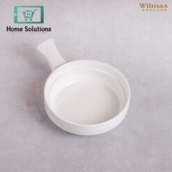 Wilmax England Fine Porcelain Baking Dish with Handle 5″ (300 ml) – Compact Oven-to‑Table Casserole