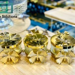 Heritage Royal Style 3 Compartment Dry fruit Stand With Butterfly Motifs