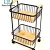 Multi-Purpose Storage Basket 2-Tier – Metal Organizer Rack for Kitchen, Pantry & Home Use 2 108 - Home Solutions
